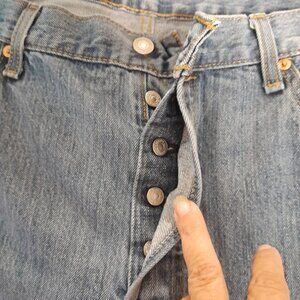 Levi's 501 Classic Button Fly Straight Leg Men's Jeans Size 38x30